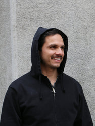 Samurai Jeans Heavyweight Hoodie – Black (SWS-TW02)