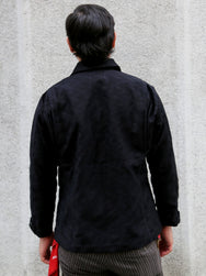 Samurai Jeans Jagged Deck Cloth Jacket – Black (SJCJK25-SP)