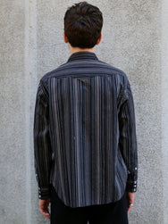 Sugar Cane Indigo Dobby Western Shirt – Black (SC29685-119)