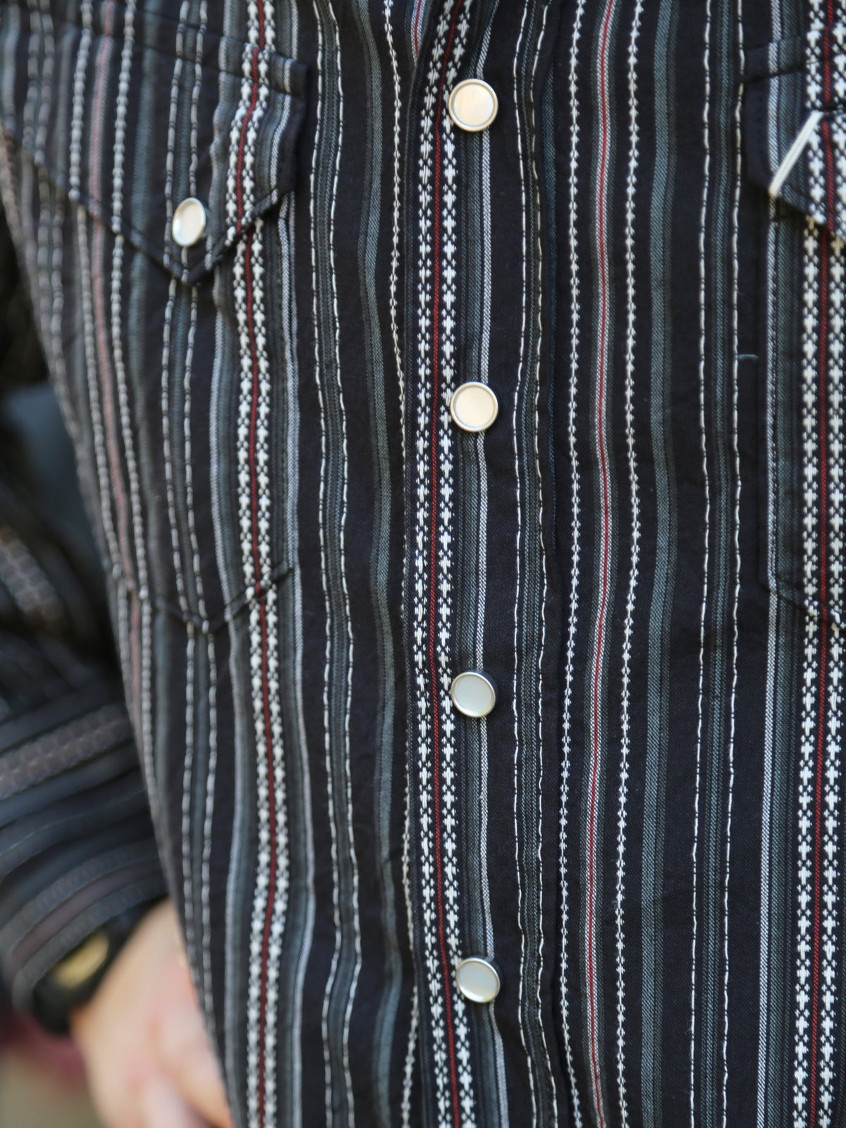 Sugar Cane Indigo Dobby Western Shirt – Black (SC29685-119)