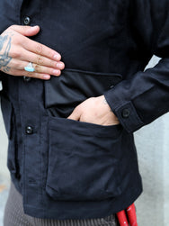 Samurai Jeans Jagged Deck Cloth Jacket – Black (SJCJK25-SP)