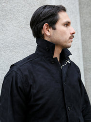 Samurai Jeans Jagged Deck Cloth Jacket – Black (SJCJK25-SP)