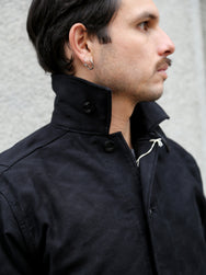 Samurai Jeans Jagged Deck Cloth Jacket – Black (SJCJK25-SP)