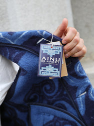 Studio d'Artisan 45th Ainu Blanket Vest – Navy (SP-105)