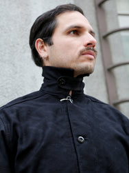 Samurai Jeans Jagged Deck Cloth Jacket – Black (SJCJK25-SP)