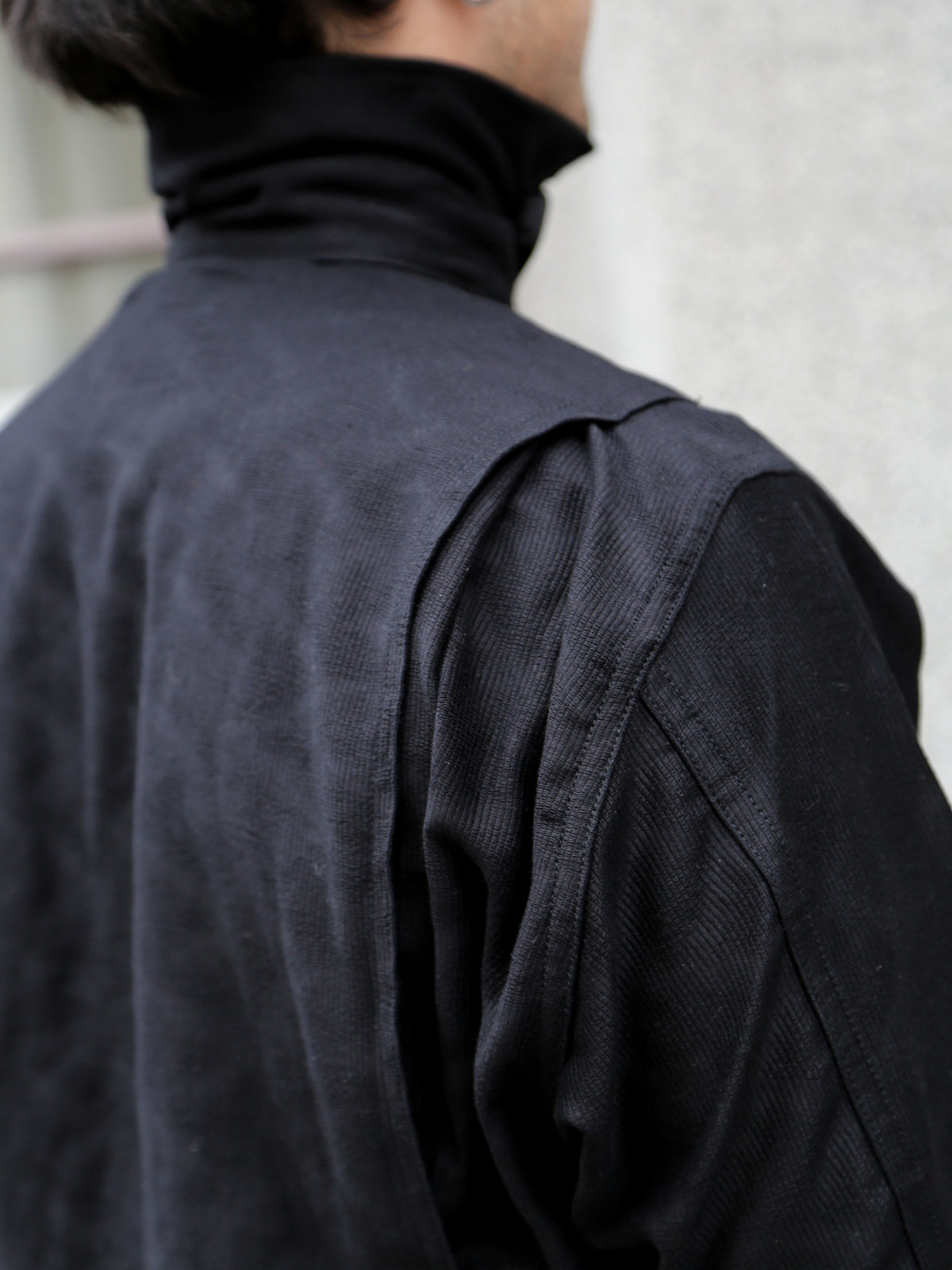 Samurai Jeans Jagged Deck Cloth Jacket – Black (SJCJK25-SP)