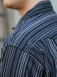 Sugar Cane Indigo Dobby Western Shirt – Black (SC29685-119)
