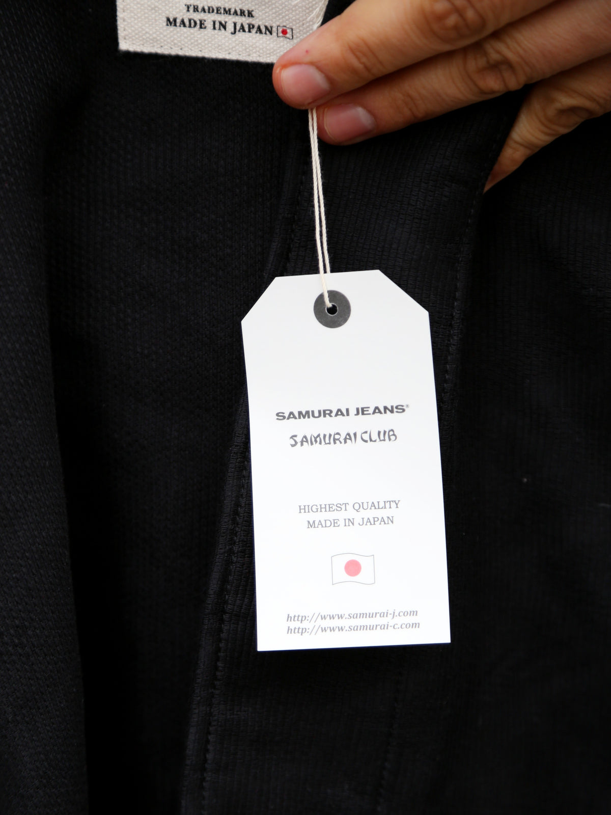 Samurai Jeans Jagged Deck Cloth Jacket – Black (SJCJK25-SP)