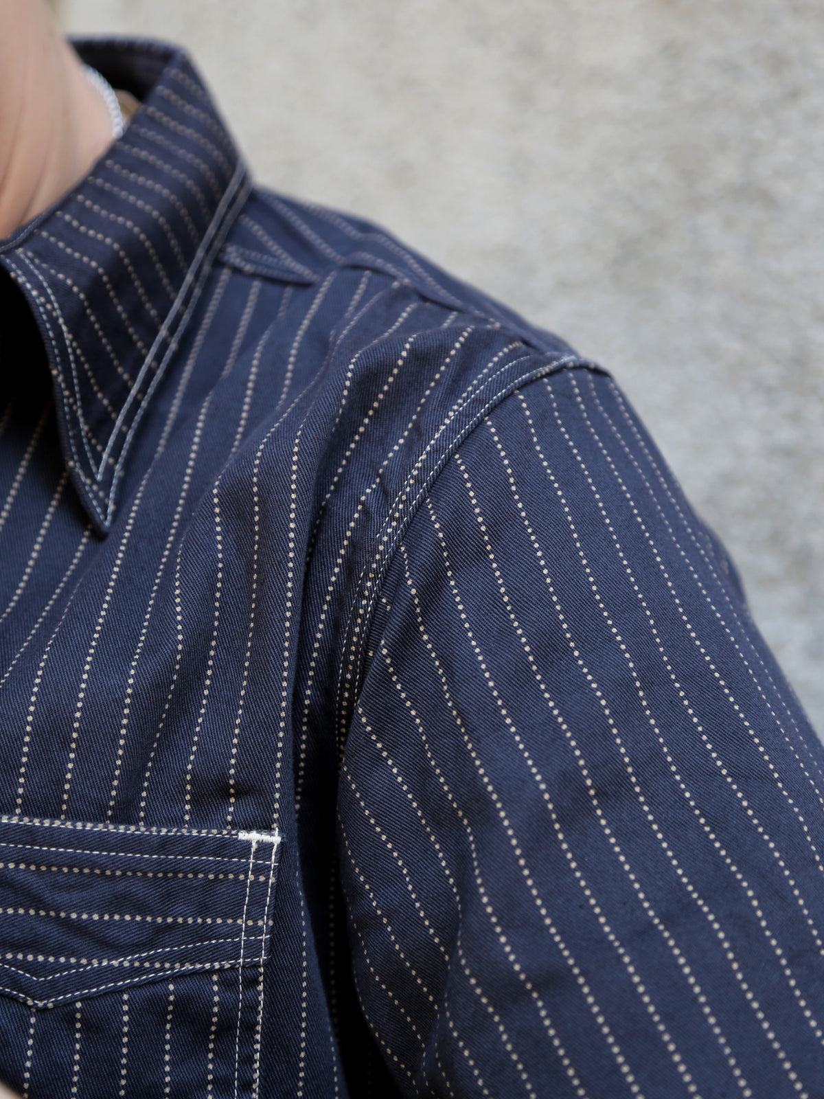 Sugar Cane Fiction Romace 5.25oz. ID Check Work Shirt – One Wash (SC39734-421)