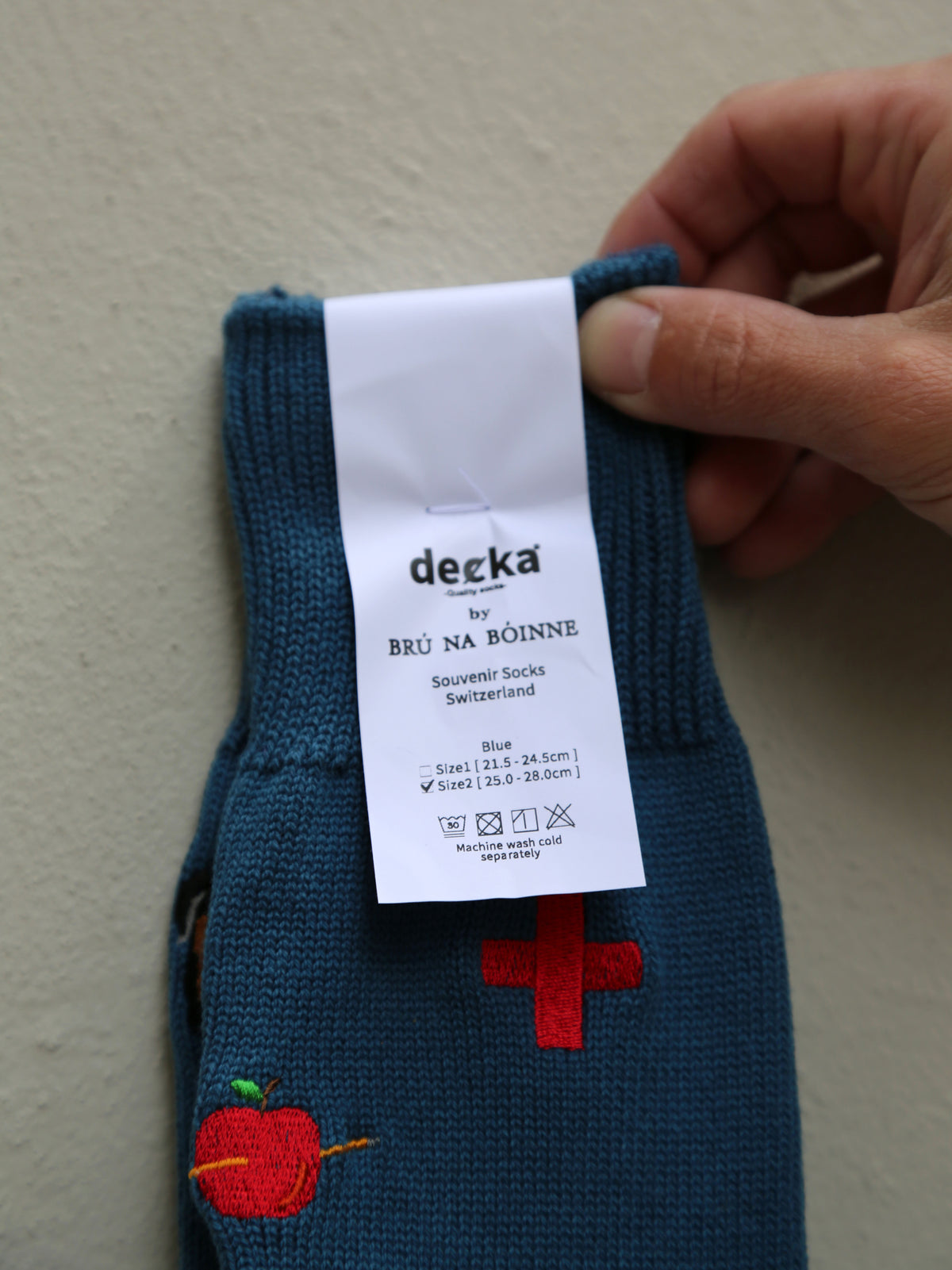 Decka Souvenir Socks Switzerland / Blue