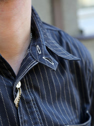 Sugar Cane Fiction Romace 5.25oz. ID Check Work Shirt – One Wash (SC39734-421)