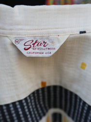 Sugar Cane Star of Holywood Dobby Cotton Open Shirt “Square” – Yellow (SH39717-155)