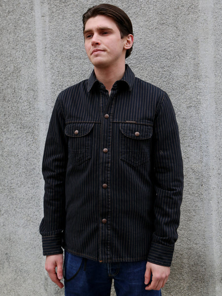 Indigofera Copeland Shirt – Sable Stripe (6670-54-00)