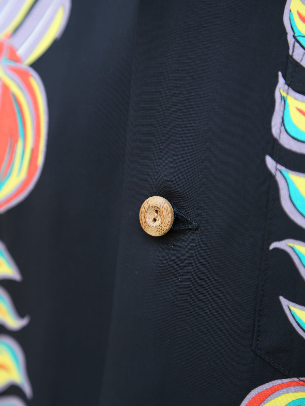 Sugar Cane Sun Surf “Monstera Border” SS Rayon Hawaiian Shirt – Black (SS39622-119)