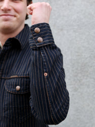 Indigofera Copeland Shirt – Sable Stripe (6670-54-00)