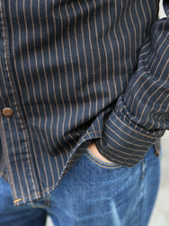 Indigofera Copeland Shirt – Sable Stripe (6670-54-00)