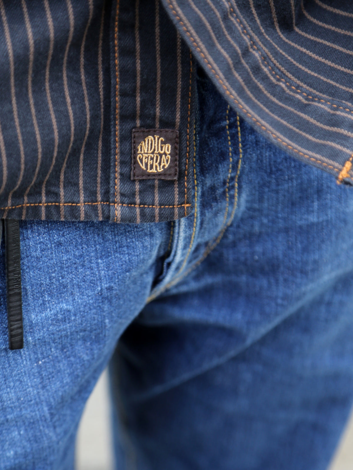 Indigofera Copeland Shirt – Sable Stripe (6670-54-00)