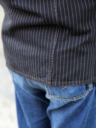 Indigofera Copeland Shirt – Sable Stripe (6670-54-00)