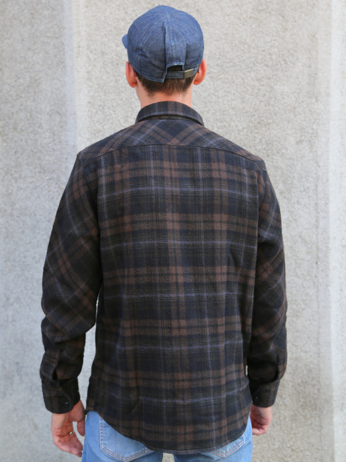 Indigofera Bryson Shirt Unbrushed Check – Black Check (6333-847-01)