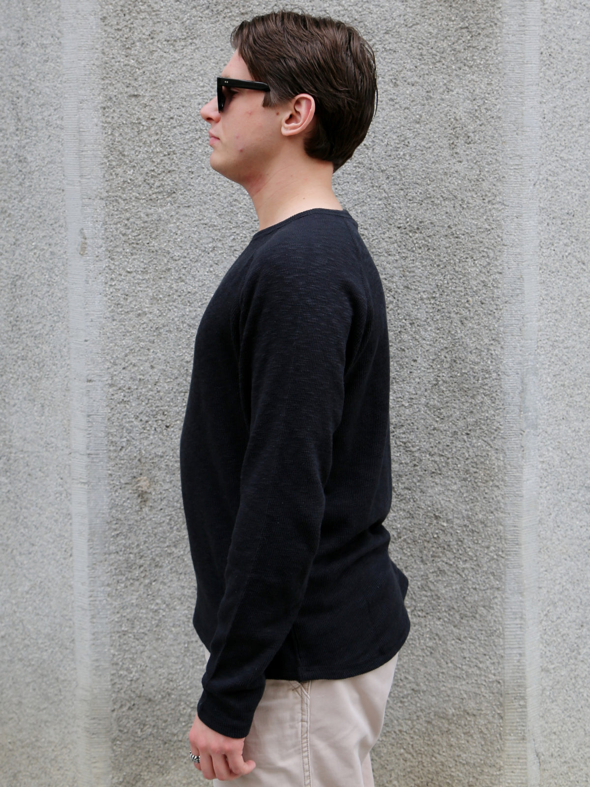 Hansen Garments FELIX Raglan Long Sleeve T-shirt – Black (32-112-2)