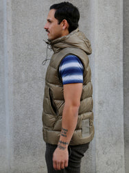 Ten C Snowbird Down Vest – Khaki (25CTCUX03004)