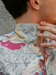 Sun Surf “Japanese Quaint Design” LS Rayon Hawaiian Shirt – Gray (SS29604-115)