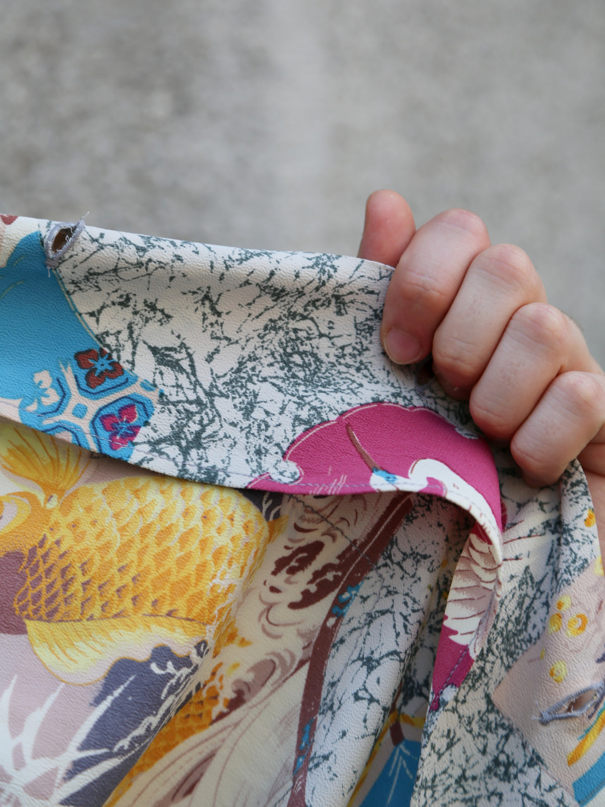 Sun Surf “Japanese Quaint Design” LS Rayon Hawaiian Shirt – Gray (SS29604-115)