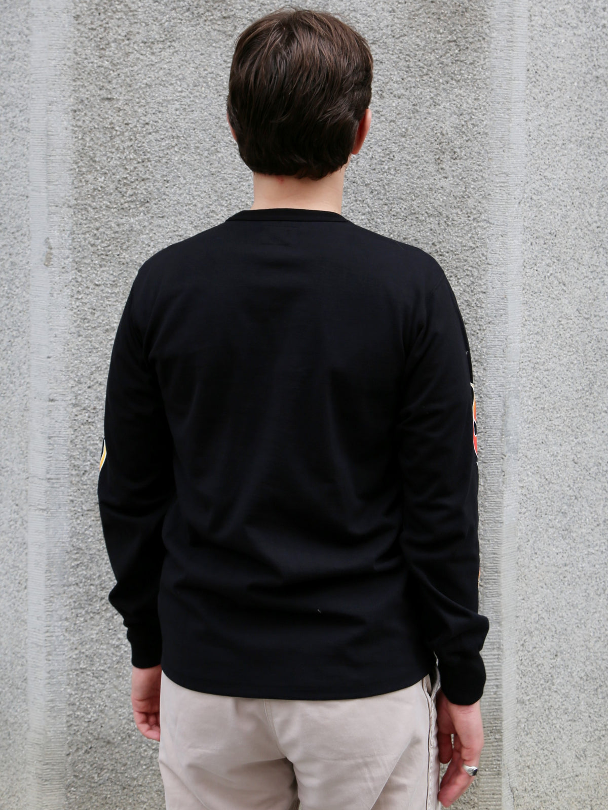 The Real McCoy's Buco LS Chief's Tee – Black/Red (BC26005-303)