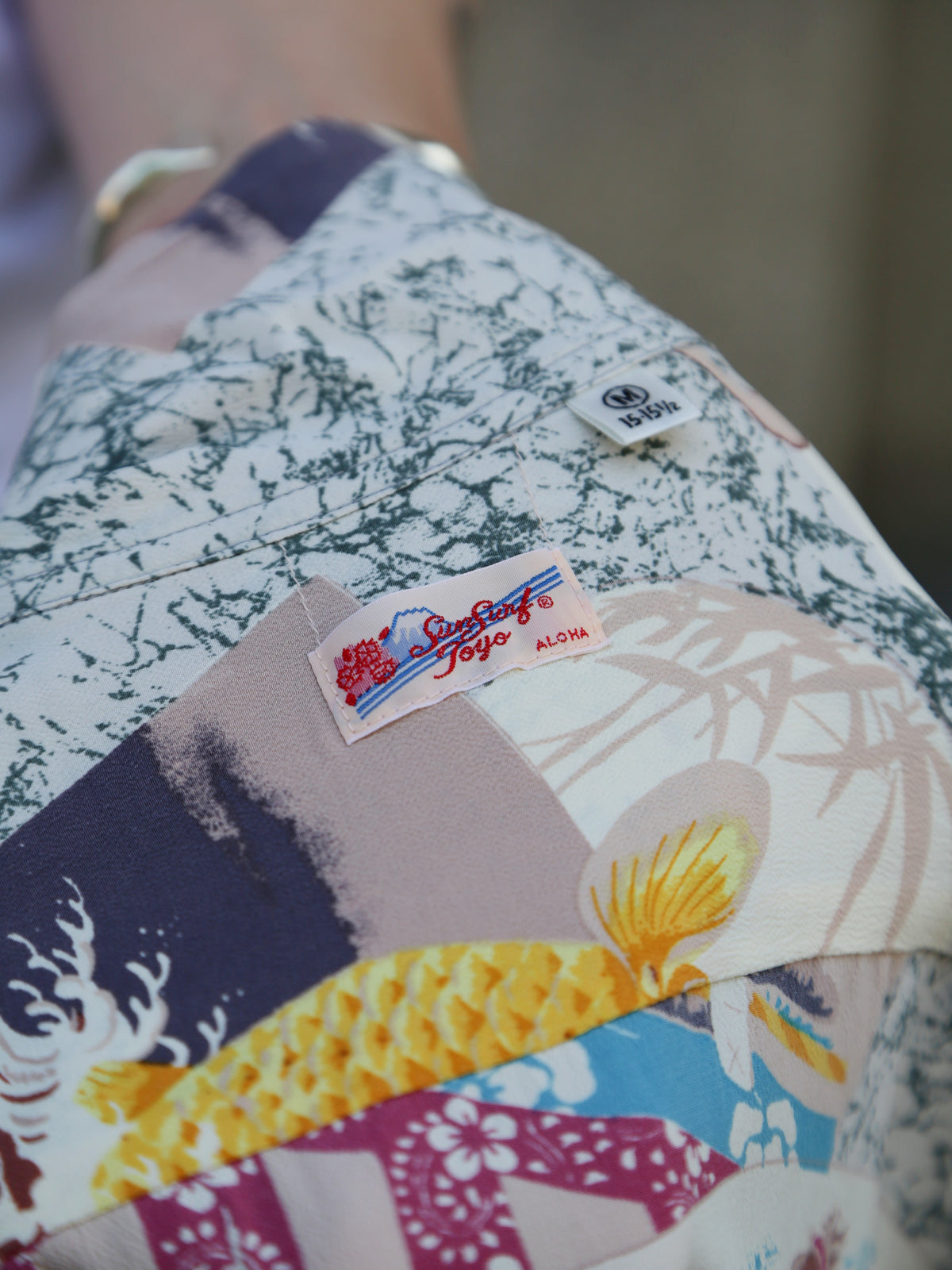 Sun Surf “Japanese Quaint Design” LS Rayon Hawaiian Shirt – Gray (SS29604-115)