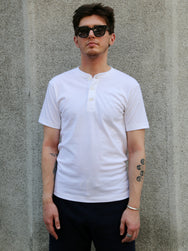 Whitesville SS Henley Tee Shirt – Offwhite (WV79681)