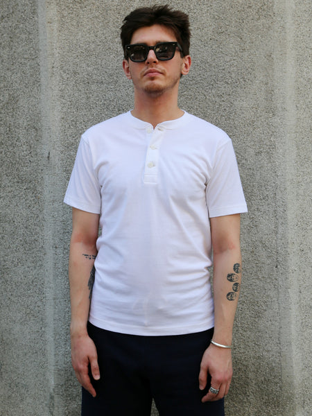Whitesville SS Henley Tee Shirt – Offwhite (WV79681)