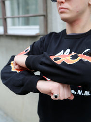 The Real McCoy's Buco LS Chief's Tee – Black/Red (BC26005-303)