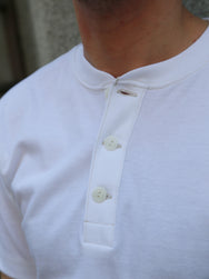 Whitesville SS Henley Tee Shirt – Offwhite (WV79681)