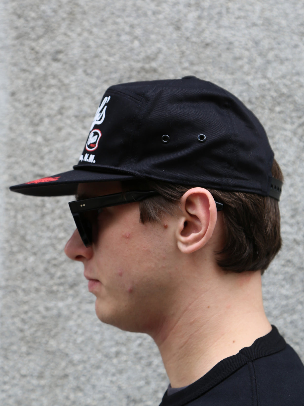 The Real McCOY's Buco Rope Chief's Cap – Black/Red (BA26002-303)