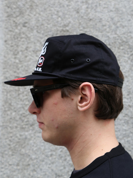 The Real McCOY's Buco Rope Chief's Cap – Black/Red (BA26002-303)