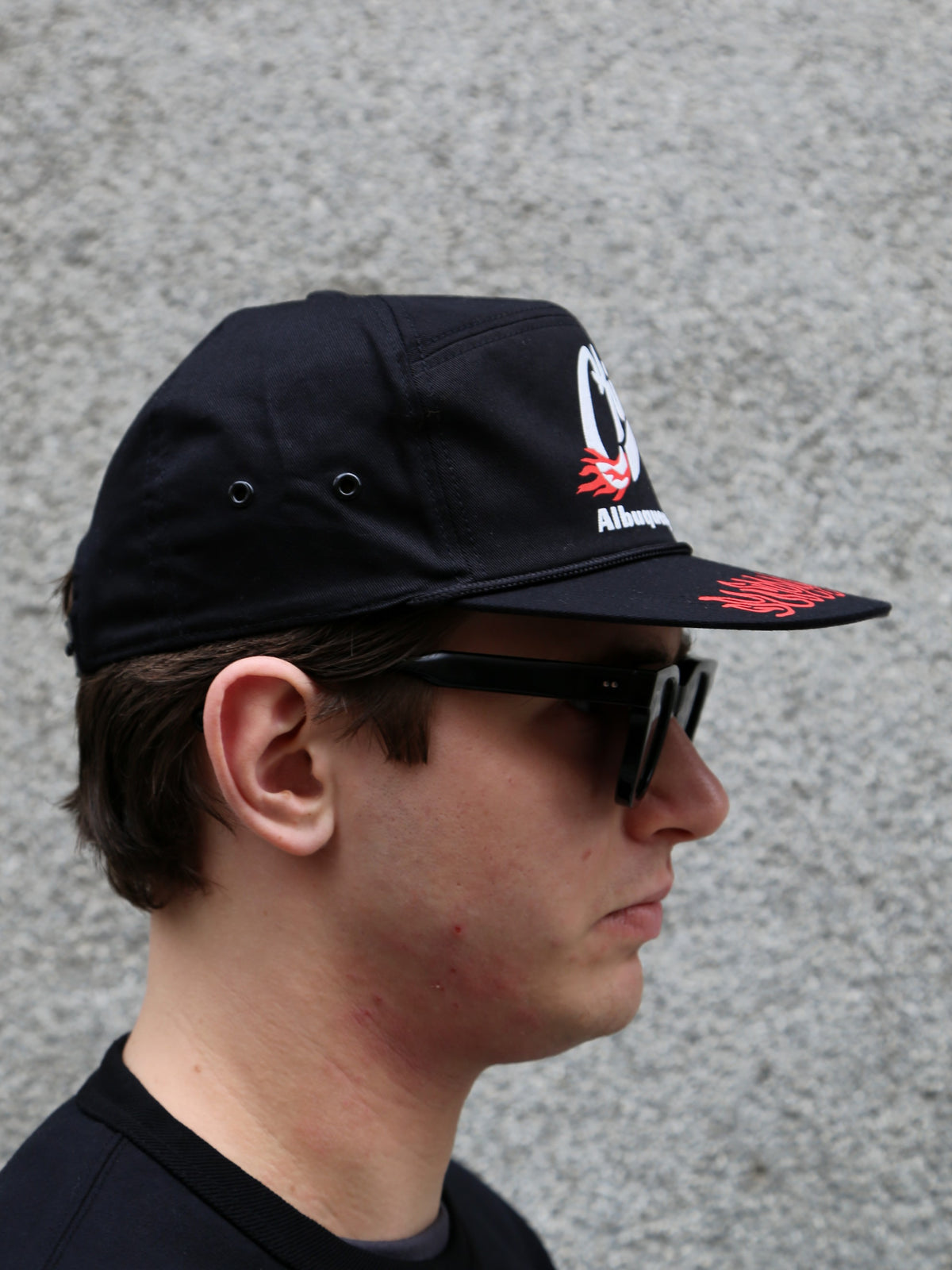 The Real McCOY's Buco Rope Chief's Cap – Black/Red (BA26002-303)
