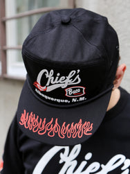 The Real McCOY's Buco Rope Chief's Cap – Black/Red (BA26002-303)