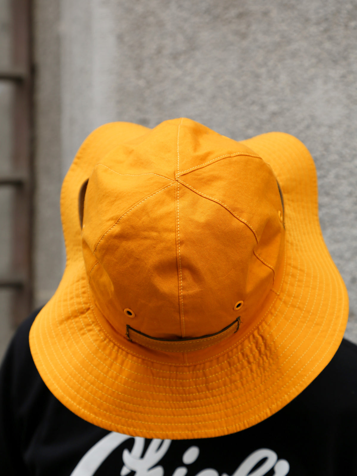The Real McCOY's Reversible Sun Hat w Adjustable Bend – Olive/Yellow (MA26007-315)
