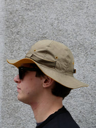 The Real McCOY's Reversible Sun Hat w Adjustable Bend – Olive/Yellow (MA26007-315)