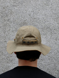 The Real McCOY's Reversible Sun Hat w Adjustable Bend – Olive/Yellow (MA26007-315)