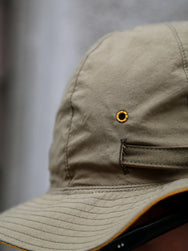The Real McCOY's Reversible Sun Hat w Adjustable Bend – Olive/Yellow (MA26007-315)