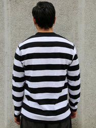 The Real McCOY's Buco Longsleeve Stripe Tee – White (BC24001-010)