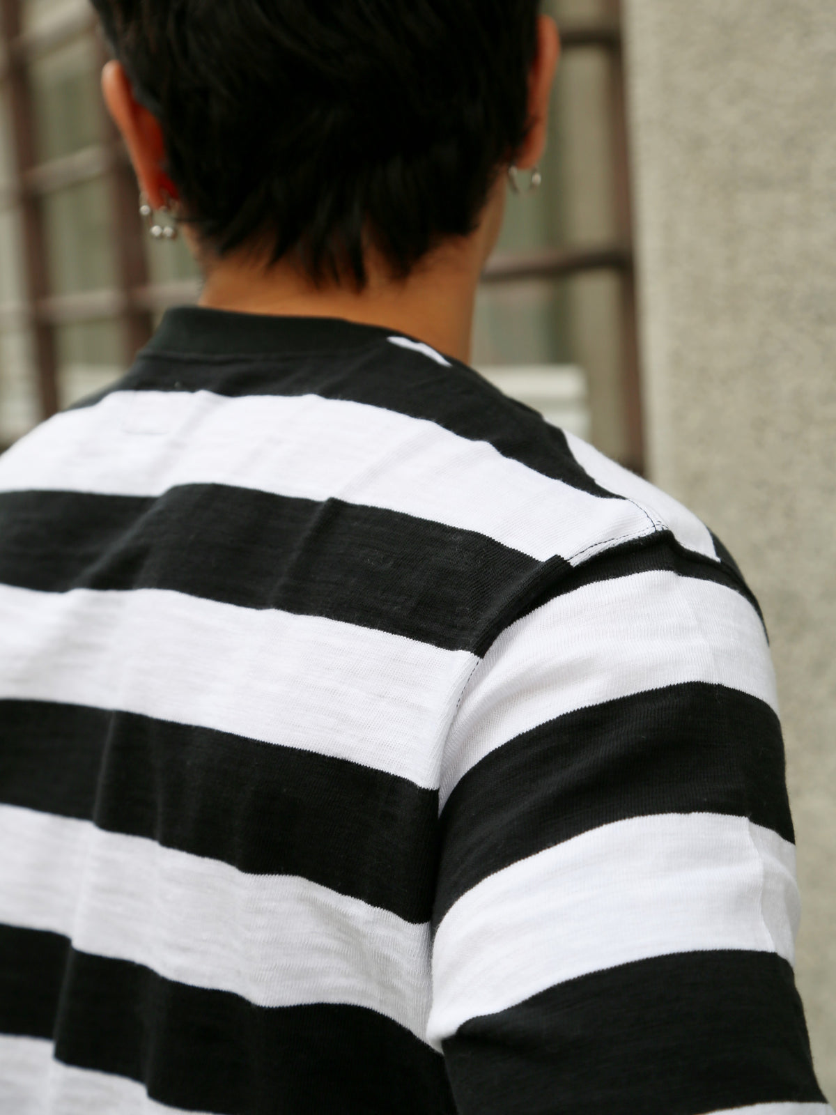 The Real McCOY's Buco Longsleeve Stripe Tee – White (BC24001-010)