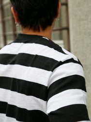 The Real McCOY's Buco Longsleeve Stripe Tee – White (BC24001-010)