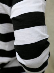 The Real McCOY's Buco Longsleeve Stripe Tee – White (BC24001-010)