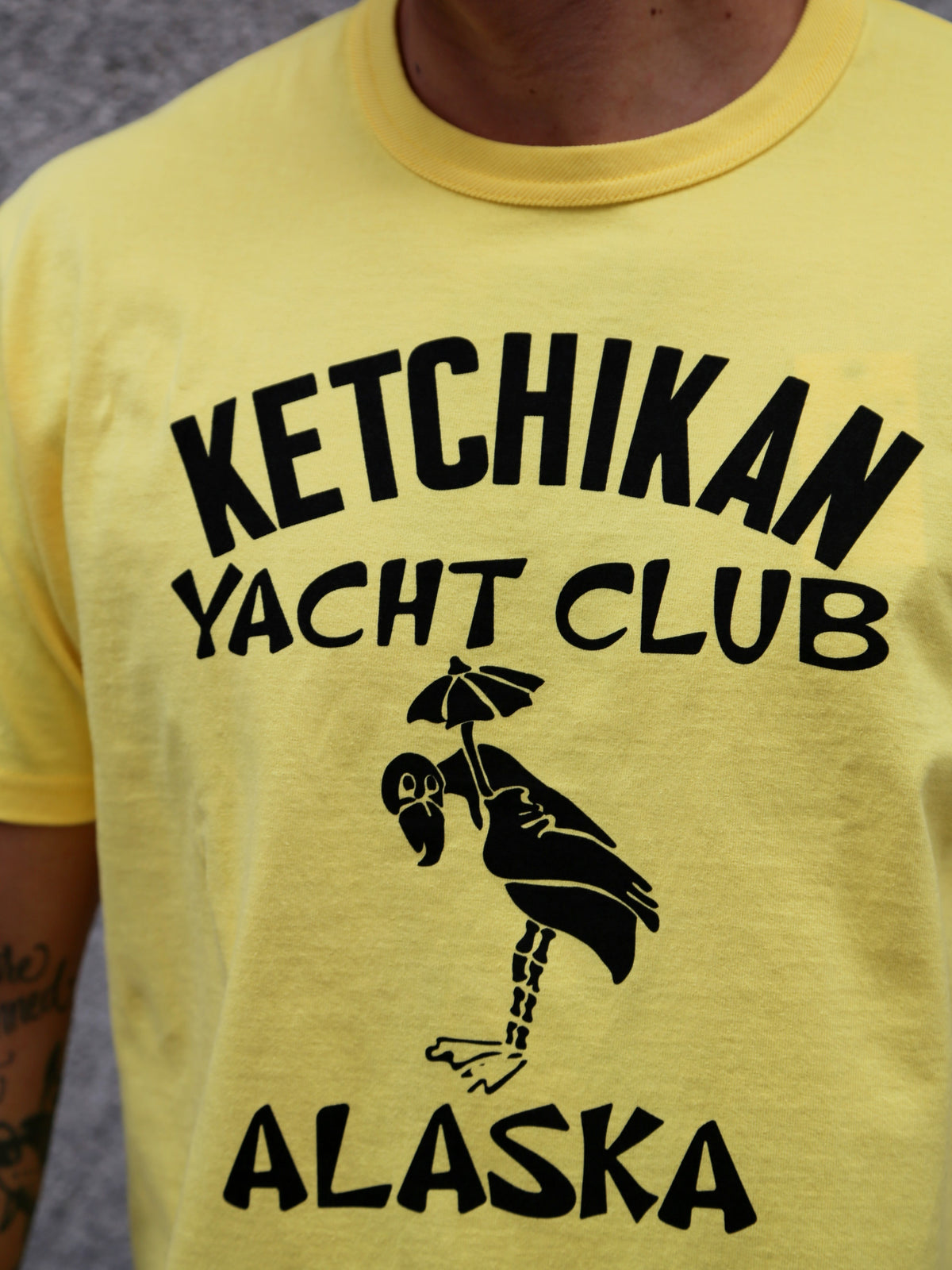 The Real McCOY's Ketchikan Tee – Canary (MC26021-064)