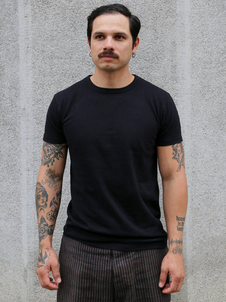 Samurai Jeans Plain Crew Neck 2-Pack T-Shirt – Black (2PST-01)