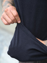 Samurai Jeans Plain Crew Neck 2-Pack T-Shirt – Black (2PST-01)