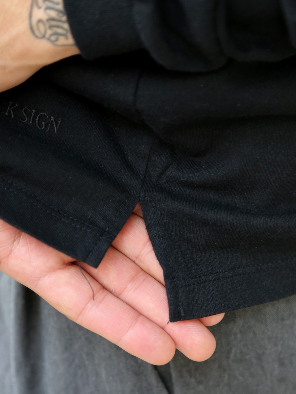 Black Sign Aggressor Training Tshirt – Midnight Black (BSFN-25301)