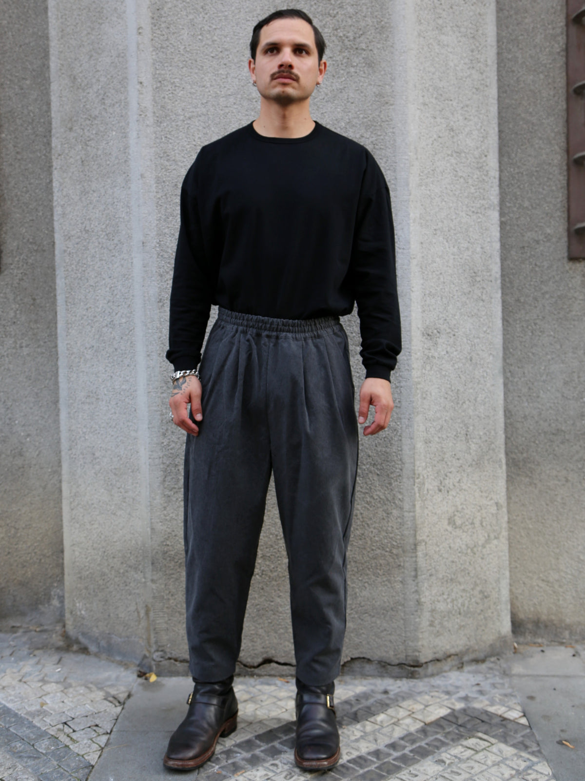 Black Sign Geezer Pants – Asphalt (BSFP-25502)